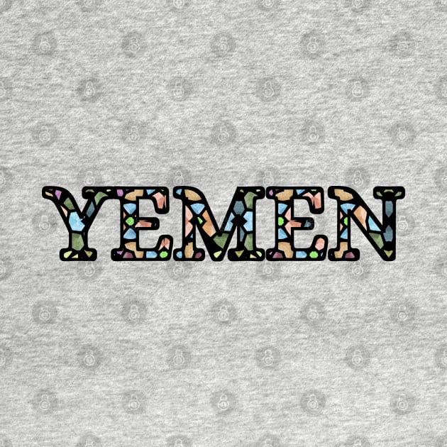 Yemen Stained Glass Patriotic Design by DiwanHanifah